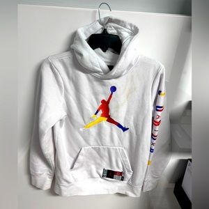 multicolored jordan hoodie